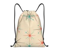 Zaino con Coulisse Retro Symmetrical Star Pattern Sacca da Palestra Leggero Drawstring Backpack Impermeabile Sacchetta Sportiva per Unisex Scuola Viaggi