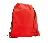 Zaino con Coulisse Sacca Portascarpe Ginnastica Zainetto corde Palestra Scuola (rosso)