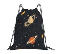 Zaino con Coulisse Solar System Zaino Borsa Impermeabile di Grande capacità Borsa per La Scuola, per Palestra, Escursionismo, Arrampicata, 36x42cm