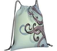 Zaino con Coulisse Tentacles Copy Spac Zaino per Bambine di Grande capacità Durevole Coulisse Tasche, per Palestra, Compleanno, Arrampicata, 36x42cm