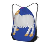 Zaino con Coulisse The Faroe Islands National Emblem Drawstring Backpack Resistente Sportiva Zainetto Grande capacità Sacca da Palestra per Spiaggia Vacanze Viaggi