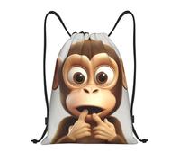 Zaino con Coulisse The Silent Monkey Sacchetta Sportiva Resistente Sacca da Palestra Impermeabile Sportiva Zainetto per Spiaggia Viaggi Vacanze