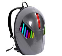 Zaino con Display LED, Zaino Programmabile, Grande Capacità Impermeabile Zaino Rigido Borse da Viaggio con Schermo Programmabile per Viaggio Moto Equitazione Ciclismo Campeggio