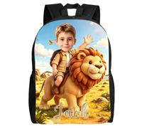 Zaino con Immagine Personalizzata, Zaino con Foto e Nome Personalizzati | Zaino Personalizzato con Testi,logo e ImmagineIdeale per la Famiglia,Gli amici e i Compagni di Classe;Perfetto per la Scuola