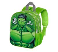 Zaino con immagini in rilievo Hulk Marvel borsa per la scuola asilo materna 31 cm zainetto per bambini con figura in 3D