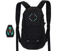 Zaino con indicatori di direzione a LED, riflettente, con telecomando | luminoso, impermeabile, ricaricabile tramite USB, per ciclismo di notte, accessorio per bicicletta