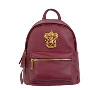 Zaino con licenza ufficiale Harry Potter, borsa da scuola e da viaggio in pelle PU con stemma in metallo | Hogwarts House Bags (Grifondoro, Serpeverde, Tassorosso, Corvonero) per donne e ragazze