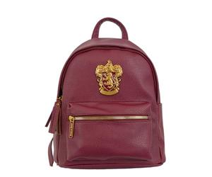 Zaino con licenza ufficiale Harry Potter, borsa da scuola e da viaggio in pelle PU con stemma in metallo | Hogwarts House Bags (Grifondoro, Serpeverde, Tassorosso, Corvonero) per donne e ragazze
