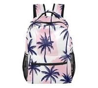 Zaino con motivo alberi blu navy con tasche multiple per scuola e viaggio, Alberi Blu Navy, Small, Zaino casual per la scuola | Zaino grande con versatilità quotidiana, più zone di stoccaggio per brevi viaggi
