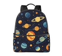 Zaino con pianeta dello spazio esterno, per donne e uomini, con sistema solare, borsa per la scuola per adolescenti, zaino casual per università, viaggi, lavoro