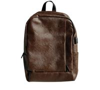 Zaino con porta di ricarica USB; zaino per computer leggero. Zaino in pelle impermeabile, zaino da lavoro per laptop rende le tue cose più facili da trovare B,42 * 13 * 29cm