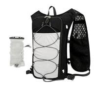 Zaino con sacca d'acqua da 1,5 l, regolabile, traspirante, per donne e uomini, per escursionismo, corsa, ciclismo, maratone
