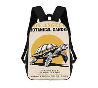 Zaino con stampa 3D Vintage Zoo Poster Borsa da scuola leggera per bambini, ideale per viaggi e lezioni, per studenti universitari e colleghi, Stile: 3., 17"