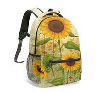 Zaino con stampa all-over e farfalla girasole: una miscela perfetta di vitalità naturale e moda, 01, L, Casual
