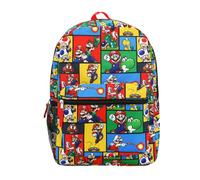 Zaino con stampa di Super Mario Brothers, 45,7 cm, Super Mario Aop, OSFA, Personalizzabile