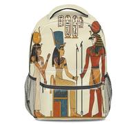 Zaino con stampa egiziana del faraone Horus, tema trono d'oro femminile, zaino da viaggio per la scuola per studenti, Stile 3, L