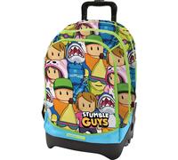 Zaino con Trolley 3 ruote Scuola Cross Stumble Guys Lime 2025-2026 - TintaUnita
