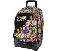 Zaino con Trolley 3 ruote Scuola Cross Stumble Guys Nero 2025-2026 - TintaUnita