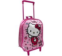 Zaino con trolley Hello Kitty borsa per la scuola asilo materna zainetto 28 cm con ruote e manico allungabile