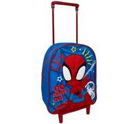 Zaino con trolley Spidey Marvel borsa per la scuola asilo materna zainetto 28 cm con ruote e manico allungabile