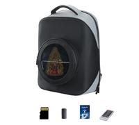 Zaino con Ventilatore Olografico 3D Missyou, LED Alta Luminosità, Video Personalizzabili, Funzione Bluetooth, Compatibile con Power Bank, Adatto per Eventi, Fiere e Mostre, Contenuti 3D e 700 Video