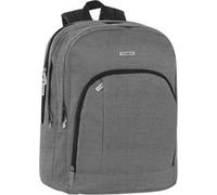 Zaino con zip e scomparti Monocolore grigio mel. Comix