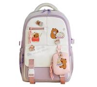 Zaino Criceto per la Scuola Grande Capacità, Spallacci Regolabili e Design | Zaino Scolastico Cartone Animale Ideale per l'Università, i Viaggi, la Spiaggia, le Gite e i Picnic