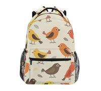 Zaino Cute Cartoon Birds A Daypack Unisexbackpack Grande Zaini Per Outdoor Viaggio Notebook