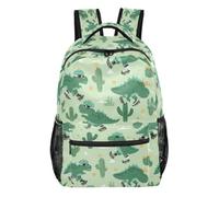 Zaino Cute Dinosaurs Wearing Roller Zainetto Elementare alta capacità | Adattabile Backpack Capiente Zainetti Medie Asilo
