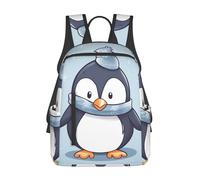 Zaino Cute Penguin Zainetto Per Notebook | Backpack Grande Zaino da scuola Unisex Per Office Computer Outdoor