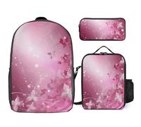 Zaino da 3 pezzi per donne e uomini, leggero, casual, borsa a tracolla, set con borsa termica per il pranzo e astuccio organizer Nice Tuan