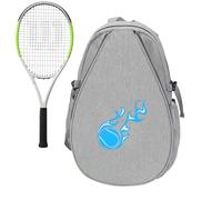 Zaino da badminton Borsa per il trasporto - Pacchetto da tennis Oxford impermeabile, Spallacci comodi, scomparto spazioso, design in tessuto resistente | Borsa a cremagliera multi-tasca per uomo donna