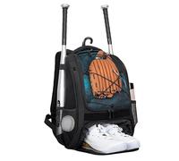 Zaino da baseball - | Borsa per attrezzatura softball con scomparto per scarpe indipendente, forniture per allenamento professionale e competitivo per caschi, pipistrelli, attrezzatura per il digiuno