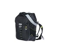 Zaino da bicicletta basil miles nordlicht con striscia led 17 litri nero