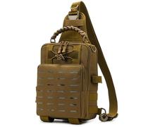 Zaino da, borsa portaoggetti per attrezzatura da,Stoccaggio leggero per hardware da fionda | Borsa impermeabile a tracolla esterna, scatola di materiale portatile per la caccia, cachi., Se