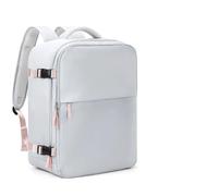 Zaino da cabina for donna, zaini viaggio for laptop Borsa bagaglio a mano approvata dalla compagnia aerea Per Uomo e Donna(Grey,L)