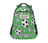 Zaino da calcio personalizzato con pallone da calcio, borsa per libri scolastici per ragazzi e ragazze per bambini, zaino sportivo personalizzato, personalizzazione per viaggi, campeggio, palestra,