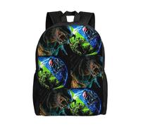 Zaino da campeggio Alien vs Predator con motivo a cartoni animati, borsa anime e borsa per notebook
