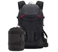 Zaino da campeggio da uomo | 28 l leggero grande capacità, borsa impermeabile da viaggio - ideale per l'escursionismo, la in spiaggia e come regalo, Nero, Se référer au descriptif