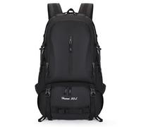 Zaino da campeggio grande da 50 l, facile da escursionismo per uomo donna borsa impermeabile da alpinismo di grande capacità all'aperto, nero, 50L, all'aperto, Nero, 50L, Per attività all'aria aperta