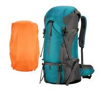 Zaino da campeggio pieghevole da 70 l, zaino da campeggio per escursionismo | Zaino da esterno con spallacci regolabili, zaino ergonomico e traspirante per il, verde, Se référer au descriptif