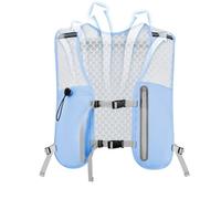 Zaino da corsa 4 l, traspirante, riflettente, fascia toracica, leggera, per escursioni, ciclismo, trail running