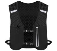 Zaino da corsa per uomini - cambio corsa - zaino acqua escursionistica - supporto per borsa per telefono - pacchetto leggero per viaggi in campeggio - costruito per all'aperto, Nero, Siehe