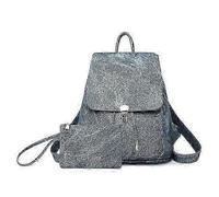 Zaino da donna alla moda 2025, borsa da scuola per studenti, borsa a tracolla in PU, blu