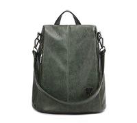 Zaino da Donna Borsa da Scuola Antifurto per Ragazze Adolescenti Zaino Casual Vintage Borsa da Libro in Vera Pelle da Donna (Colore : C, Dimensioni : Taglia Unica)