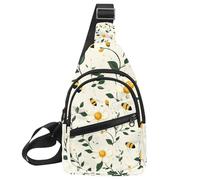 Zaino da donna con fionda, pesce meduse corallo Shell (1), Multicolore 18, 11.8x7x1.5in/30x18x4cm