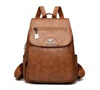 Zaino da donna di marca e design, in pelle di alta qualità, adatto per viaggi, capienza ampia, borsa per la scuola, borsa a spalla per donne 2024 Poliuretano