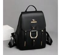 Zaino da donna in pelle PU morbida anti-furto, zaino da donna alla moda con chiusura a ribalta, borsa da viaggio leggera e mini, borsa multifunzionale per la scuola, comoda borsa giornaliera con tutto