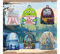 Zaino da donna in pelle PU Stitch Cartoon Chocolate Topolino Peter e Wendy Star Sky Studenti Zaino di marca Borsa impermeabile Colore rosa