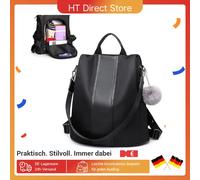 Zaino da DONNA Miss Lulu, impermeabile e antifurto, borsa da scuola e zaino, perfetto per la strada Black